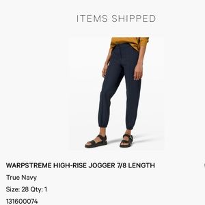 Warpstreme high-rise jogger, 7/8 length